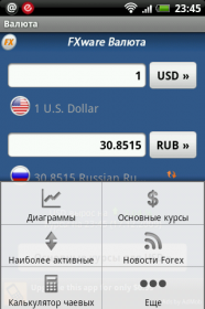 Currency - курсы денежных знаков и калькулятор чаевых